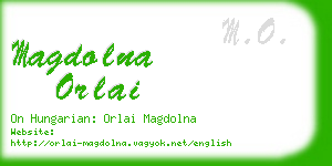 magdolna orlai business card